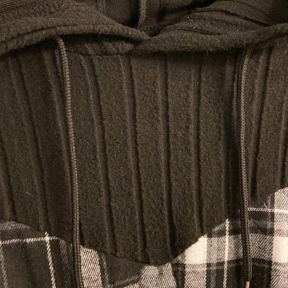 4X SHEIN Curve Flannel Plaid Hoodie Skater Dress - Picture 7 of 17